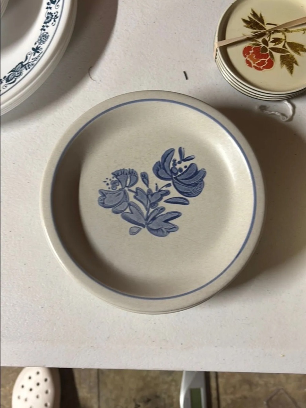 Pfaltzgraff Blue Floral Ceramic Serving Bowl**Set of 4